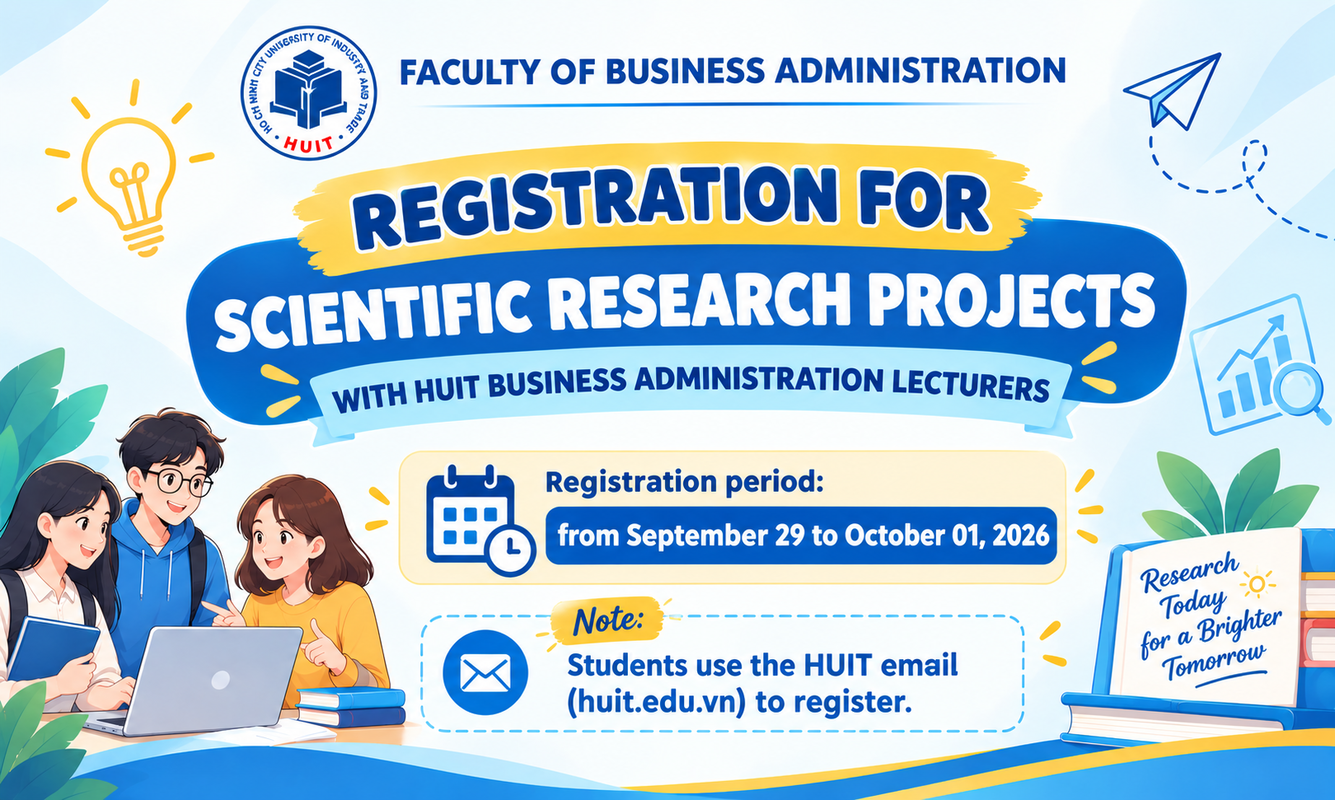 REGISTRATION TO PARTICIPATE IN HUIT'S SCIENTIFIC RESEARCH PROJECTS WITH LECTURERS 2026