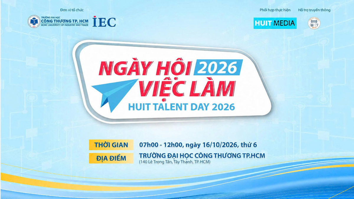 HUIT TALENT DAY 2026 gọi tên sinh viên Khoa Quản trị kinh doanh – HUIT