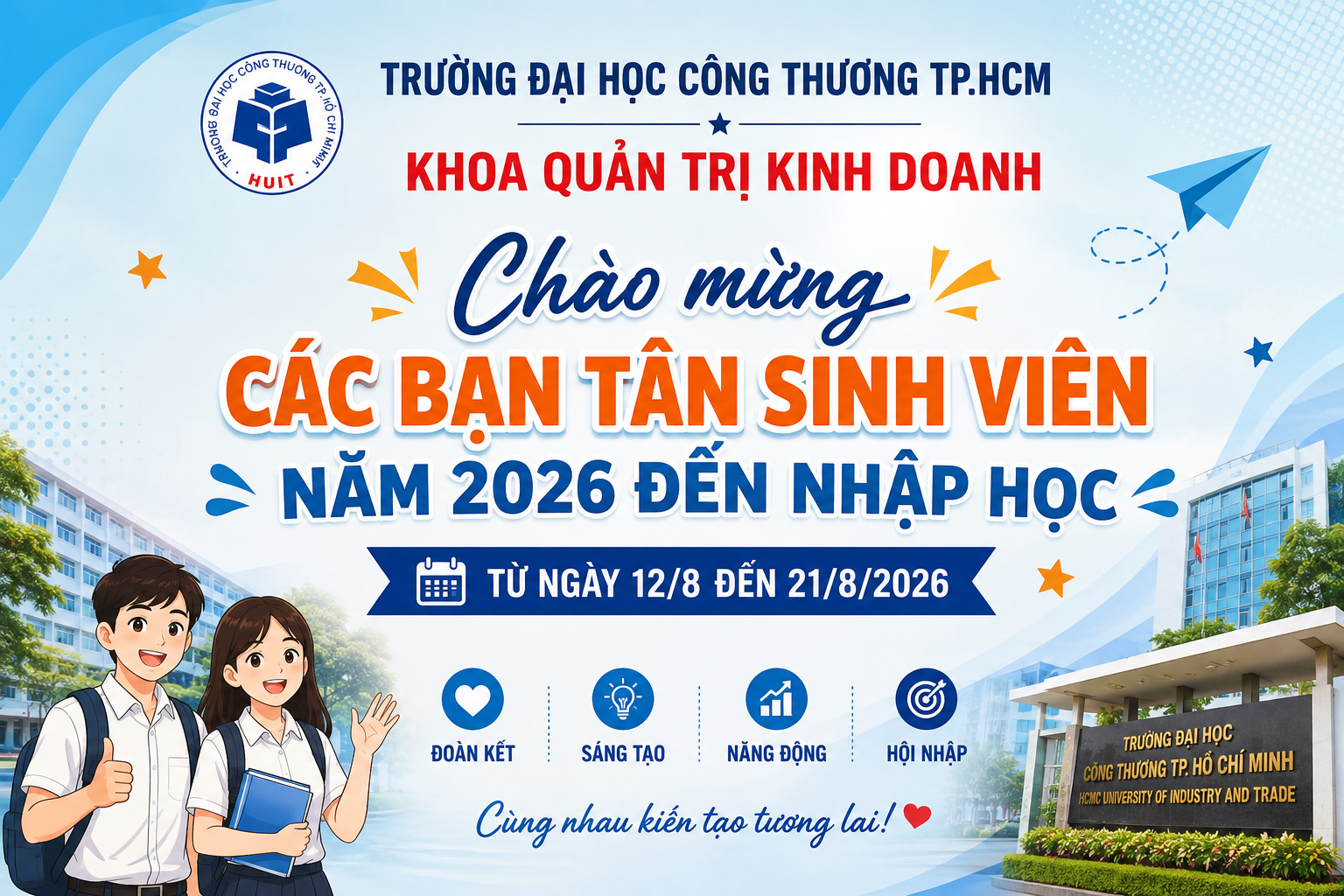 Thông báo về việc nhập học đối với Tân sinh viên năm 2026