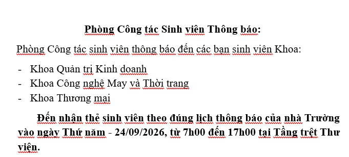Tân sinh viên khẩn trương nhận thẻ sinh viên theo thông báo